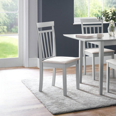 B&Q -  Set Of 2 Coast Grey Dining Chairs