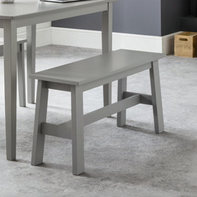 Julian Bowen Kobe 2 Seater Dining BenchGrey from B&Q