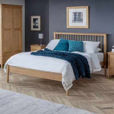 Julian Bowen Kingham Bed - Oak / King - Image 8