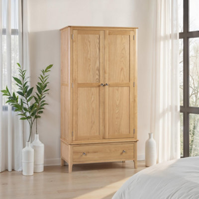 Julian Bowen Silver Cotswold 2 Door 1 Drawer Wardrobe - Image 8