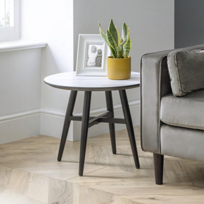 Julian Bowen Firenze Marble Effect Lamp Table from B&Q