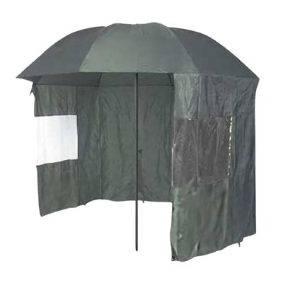 Umbrella Heaven Green 2.2M Outdoor Leisure & Fishing Umbrella With Zip-On Detachable Wind Shelter from B&Q