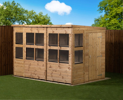 Empire Sheds Empire Pent Potting Shed 10X6 Single Door from B&Q