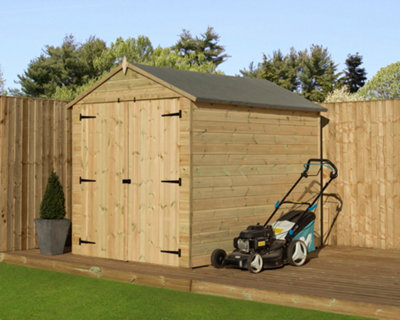 Empire Sheds Empire 9500 Premier Apex Shed 6X8 Pressure Treated Tongue And Groove Wooden Garden Shed (6' X 8' / 6Ft X 8Ft) (6X8)