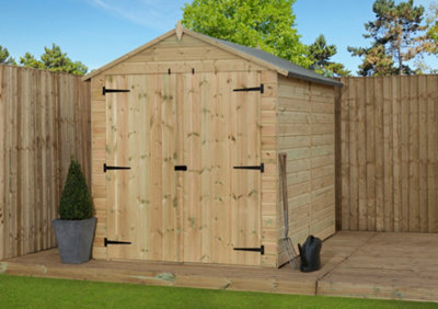 Empire Sheds Empire 9500 Premier Apex Shed Double Door  6X10