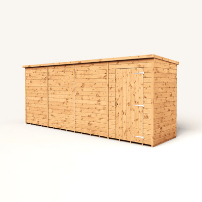 B&Q -  Empire Modular Pent 16X4 Single Door No Windows
