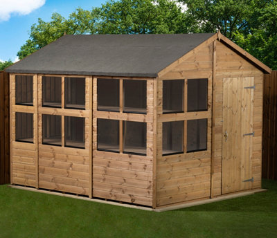 B&Q -  Empire Apex Potting Shed 8X10 Single Door