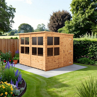 B&Q -  Empire Pent Potting Shed 8X8 Single Door