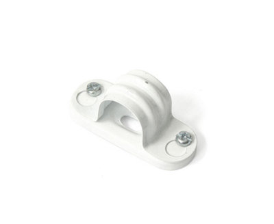 Termtech Termination Technology Sb25W 25mm Steel Conduit Spacer Bar Saddle White Powder Coated (Pack Of 100) from B&Q