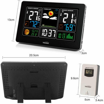 Youshiko Weather Station  With Out Door Sensor Radio Controlled Clock ( Official Uk Version ) Barometric Pressure from B&Q