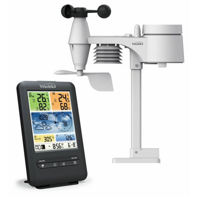 Youshiko Yc9387 ( T ) Official Uk Version Wifi Internet Wunderground & Weathercloud Professional 5-In-1 Weather Station from B&Q
