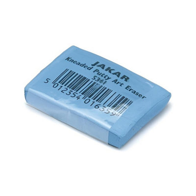 Jakar Medium Kneaded Putty Eraser (20 Packs)Soft & Reusable45 X 32 X 10mm (5361) For Drawing & Art from B&Q
