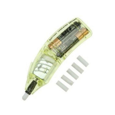Jakar Battery Operated Eraser Pen (5370-B) With 30-Pack Replacement Eraser Refills (5371)Blister Pack Combo from B&Q