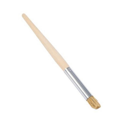 Jakar Medium Stencil Brush10mm Hog Bristle (6274)Wooden HandleIdeal For Acrylic & Oil Stenciling from B&Q
