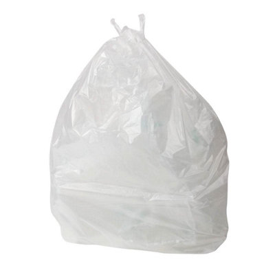 HSD Clear Compactor Sacks (25 Pack)50X8X120Cm (20X3X47")150 Gauge Heavy Duty 140L Waste Bin Liners from B&Q