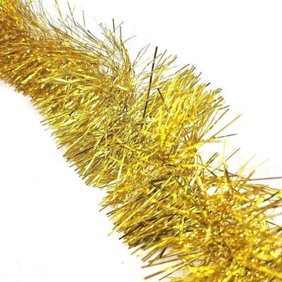 HSD Fine Gold Tinsel Garland2M (6.5Ft)Festive Christmas & Party DecorationMantel & Home Decor from B&Q