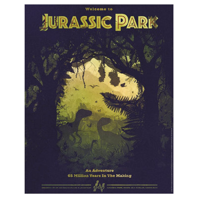 Jurassic Park Limited Edition Art Print from B&Q
