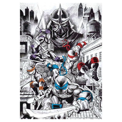 Teenage Mutant Ninja Turtles Limited Edition 40Th Anniversary Art Print from B&Q