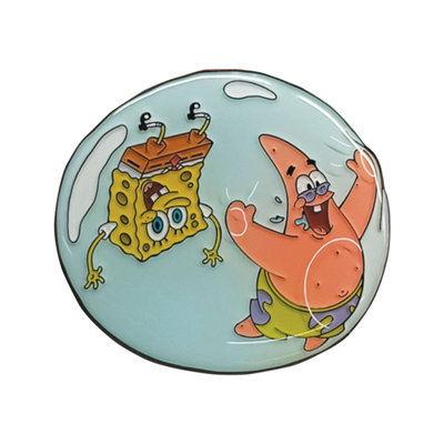 Spongebob Squarepants Bubble Pin Badge from B&Q