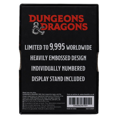 Dungeons & Dragons Limited Edition Monster Manual Ingot from B&Q