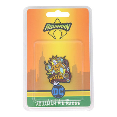 Dc Comics Aquaman Limited Edition Pin Badge from B&Q