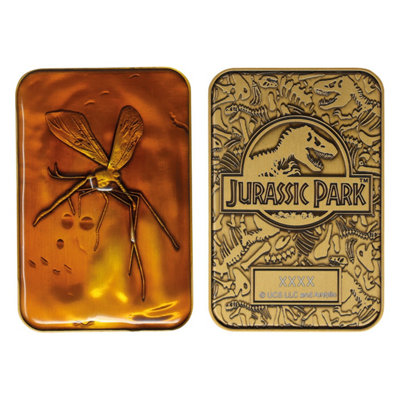 B&Q Amber Jurassic Park Limited Edition Mosquito In Ingot