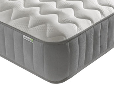 B&Q -  Memory Foam Grey Castle Spring Mattress Small Single