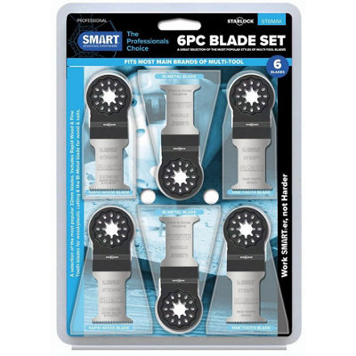 Smart St6mak 6 Piece Multi-Tool Blade Set