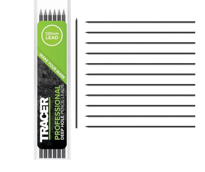 Tracer 12 X 2.8mm Graphite Leads For Tracer PencilReplacement Lead Set from B&Q