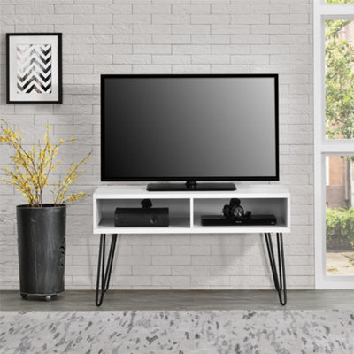 B&Q -  Home Owen Retro Tv-Stand With Storage In White