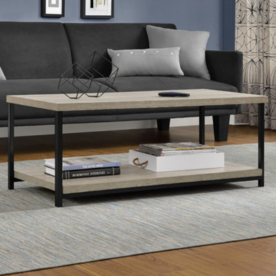 B&Q -  Home Elmwood Coffee Table In Distressed Grey Oak