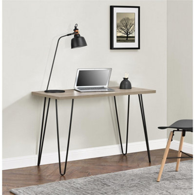 B&Q -  Home Owen Retro Office Writing Desk In Rustic Oak