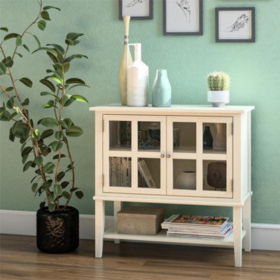 B&Q -  Home Franklin 2 Door Storage Cabinet White