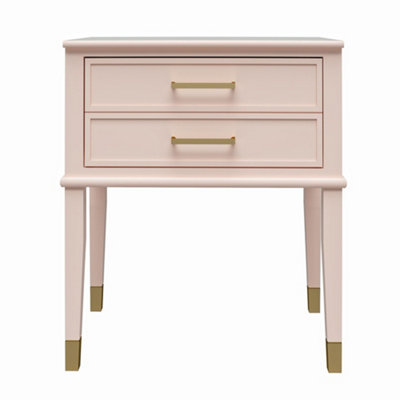 Dorel Home Westerleigh End Table With Drawer In Pink from B&Q