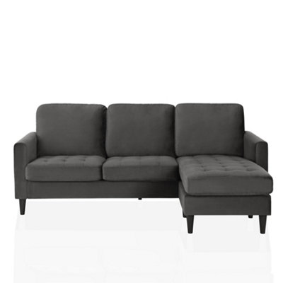 Dorel Strummer Reversible Sectional Sofa Grey from B&Q