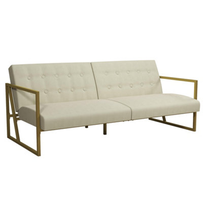 Dorel Cl Lexington Modern Futon Ivory from B&Q