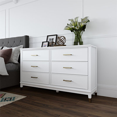 Dorel Home Westerleigh 6 Drawer Dresser White from B&Q