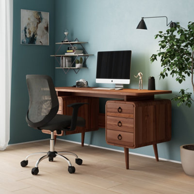 Alphason Somerset Office Writing Desk Java from B&Q
