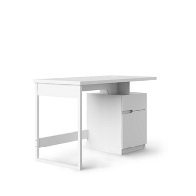 Alphason Bridport Office Writing Desk In White