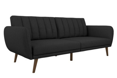 B&Q -  Dorel Home Brittany Sofa Bed In Fabric Dark Grey