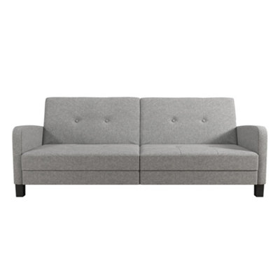 Dorel Boston 3-Seater Sofa Bed In Fabric Grey from B&Q