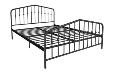 Novogratz Dorel Home Bushwick Metal Bed BlackKing from B&Q
