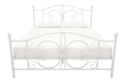 Dorel Home Bombay Metal Bed WhiteKing Size from B&Q