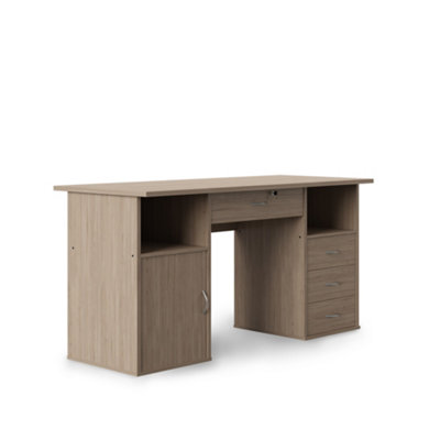 Alphason Dallas Office Writing Desk In Oak Look from B&Q
