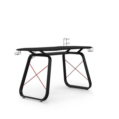Alphason Oblivion Gaming Desk In Black / Red from B&Q