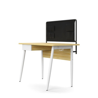 Alphason Freemont Office Writing Desk In White from B&Q