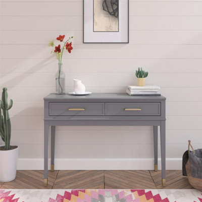B&Q -  Home Westerleigh Console Table Graphite Grey