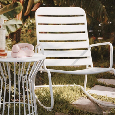 Novogratz Roberta Rocking Chair White - Image 3