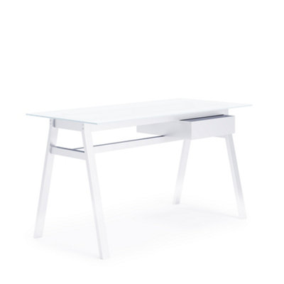 Alphason Richmond Office Writing Desk In White from B&Q