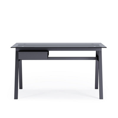 Alphason Richmond Office Writing Desk In Grey from B&Q